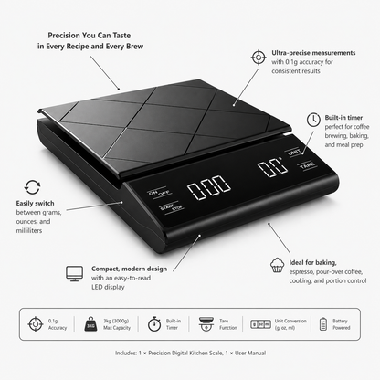 Precision Digital Kitchen Scale & Timer